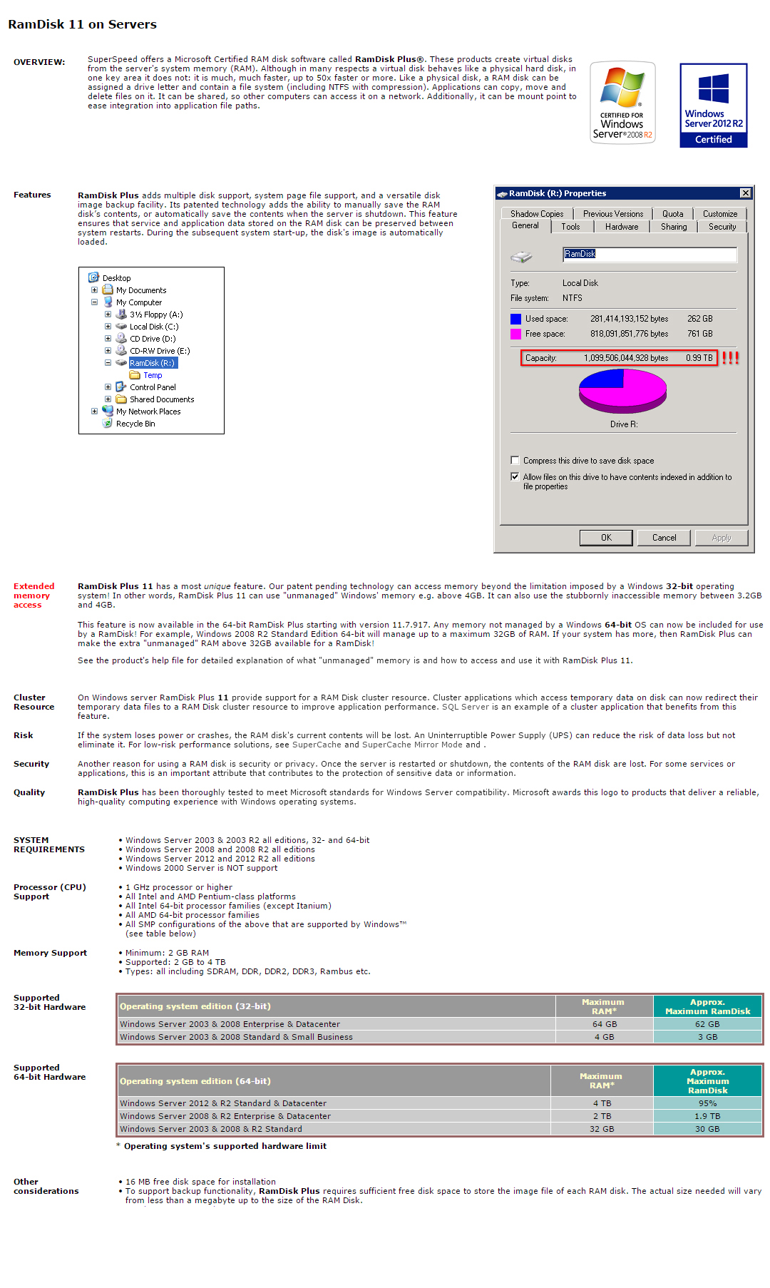SuperSpeed RAMDisk Server 9.0.4.0 serial key or number
